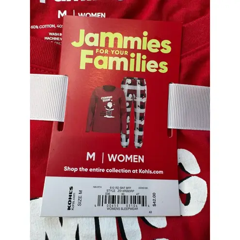 Womens Red Santa Claus Coming Soon Christmas Holiday Pajamas Sleep Set Size M Size M