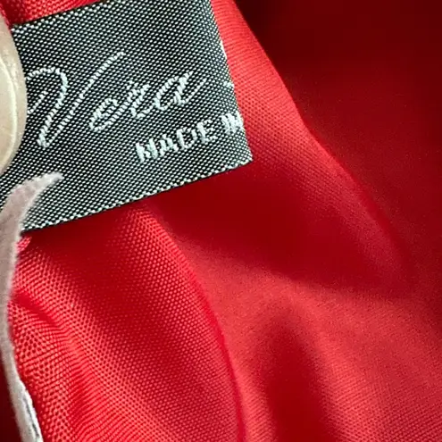 Vera Pelle Vintage It Collection Red Leather Jacket Size Small