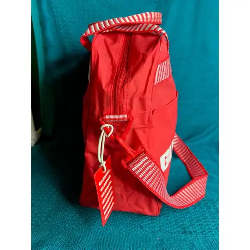 shoulder bag Globus red white passport wallet vintage