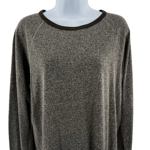 Roots Canada Marled Long Sleeve Shirt Sweatshirt Pullover Top XS