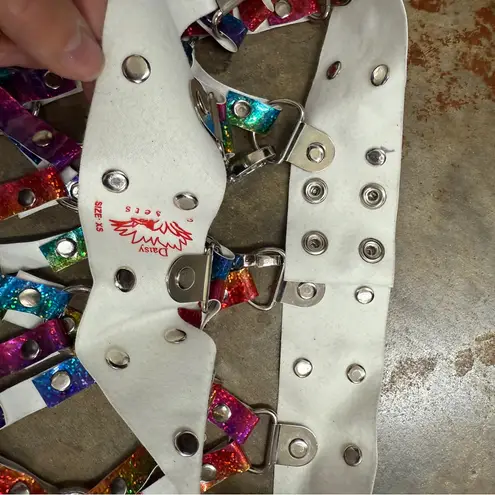 Rainbow Festival Rave Harness Belt sz XS New Pink