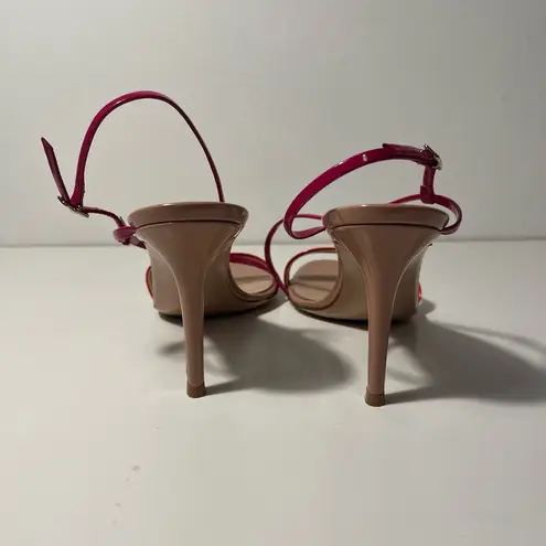 Gianvito Rossi Manhattan 85 Vernice California Leather Slingback Sandals Heels