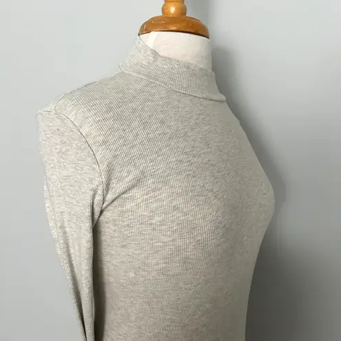 Heart & Hips Gray Mock Turtleneck Longsleeve Bodycon Dress