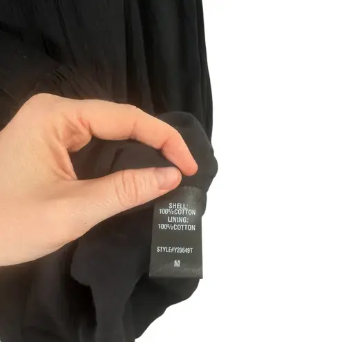 Tuckernuck Pomander Place Ophelia Black Dress Cotton Gauze Coverup Womens Medium