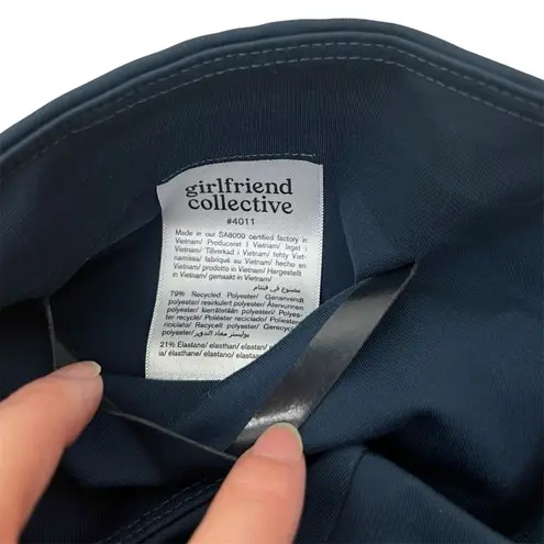 Girlfriend Collective High-Rise Bike Shorts Small Midnight Blue