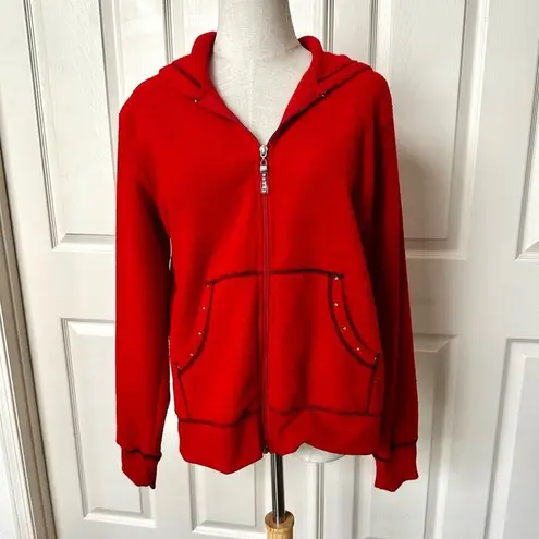 bolle red sweatshirt and black matching pants