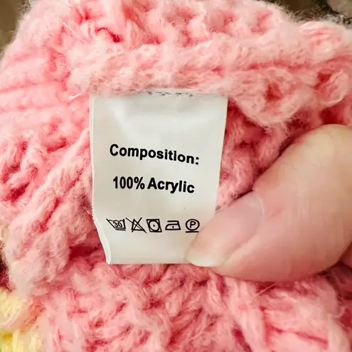 Fairycore Knit Sweater Pink