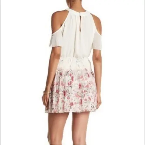 NEW Marchesa Rose Smocked Waist Floral Skirt Size Small Pink