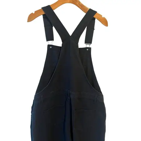 Edikted Overalls Womens Size XL Sk8ter Wide Leg Soft Denim Dark Blue Full Length