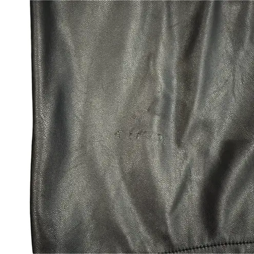 Derek Lam 10 Crosby x RTR Flare Faux Leather Sailor Pant in Black, Size US 8 Black