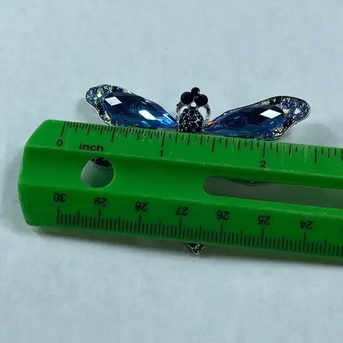 Dragonfly Pin Brooch Fashion Jewelry Blue Silver Colors