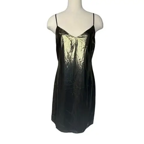 L'Agence L’Agence Metallic Gold y2k 90s Slip Mini Dress Party NWT size S