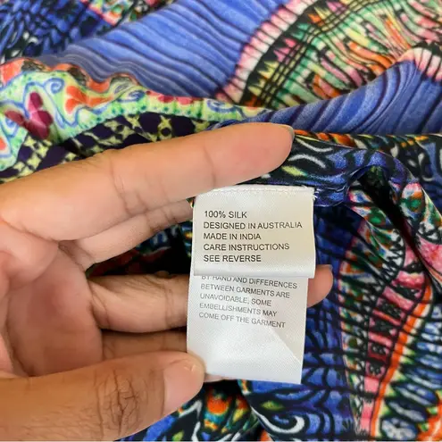 Camilla V Neck Short Dress in Ancient Paj Ndau