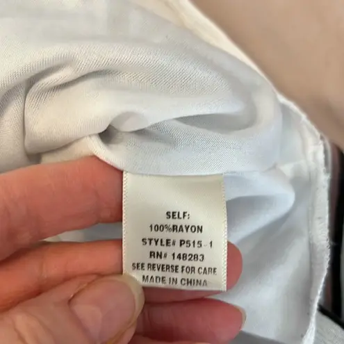 Hers & Mine szS strapless slit leg stripped jumpsuit w/attached shorts GUC