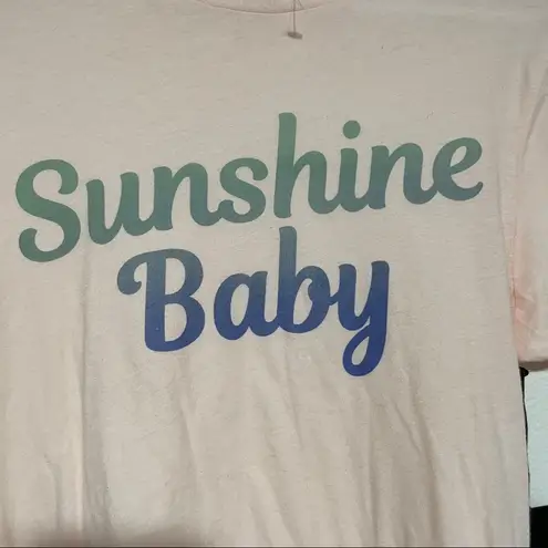 Wildfox  | Pink “Sunshine Baby” graphic tee