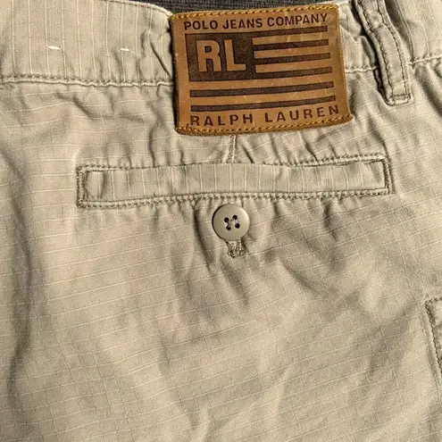 Vintage y2k Polo jeans company tan cargo short shorts 10