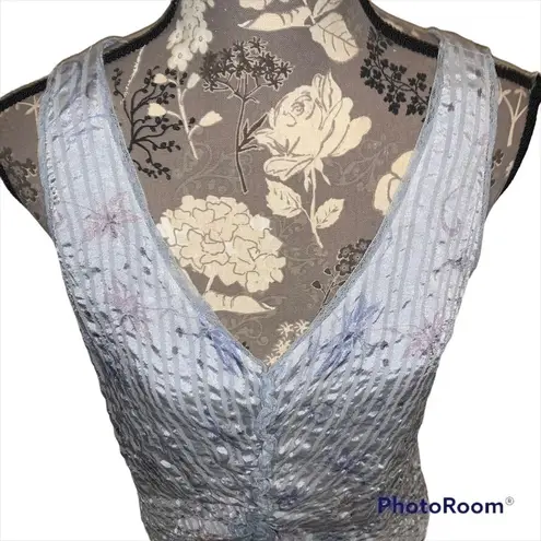 Armani Collezioni Silk Sleeveless Blouse Light Blue size 14