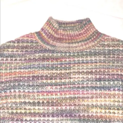 Topshop chunky turtleneck sweater soft multicolored US Size. 8-10 NWT