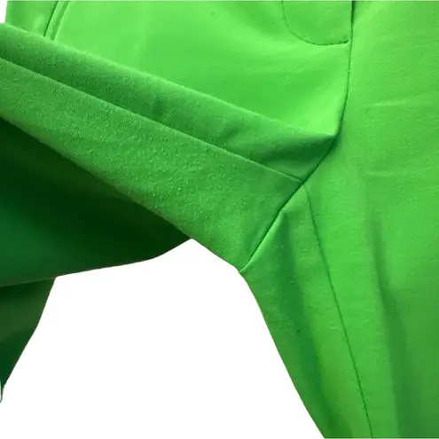 Trina Turk  Cropped Green Dress Pants Size 6 Stretch Mid Rise