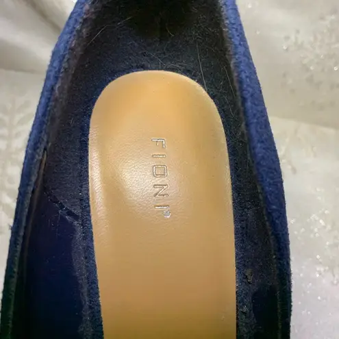 Fioni  Navy Blue Suede Like Heels