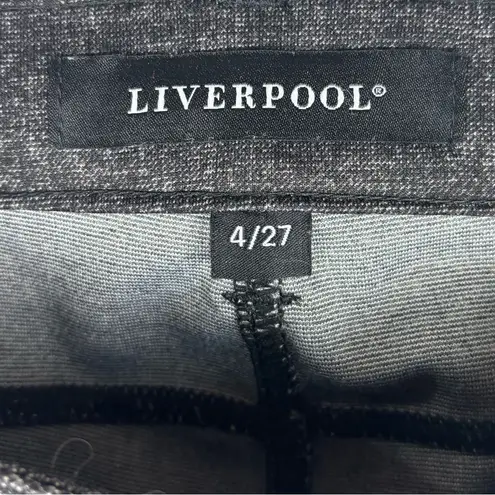 Liverpool Amelia 4 / 27 Gray Tweed Printed Ankle Skinny Stretch Dress Pants
