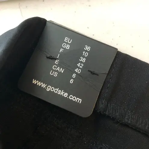 Robell Womens Pants Bella 09 Slim Fit Stretch Ankle Crop Black US Size 6