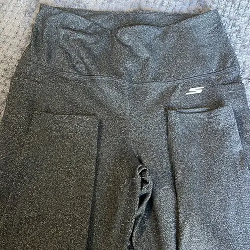 Skechers Sketchers Charcoal Gray Gym Activewear Leggings Size Med GUC #7315