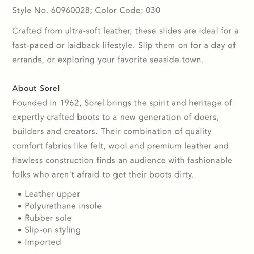 Sorel  Roaming Decon Slide Sandals- Velvet Tan Sz 8.5 - Image 2