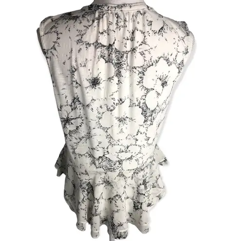 Lucky Brand  Floral Print Babydoll Sleeveless Tank Blouse