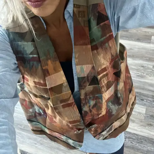 Vintage Roper Southwest Vest 80s Boho Print Hippie Southwestern Vest size 3X