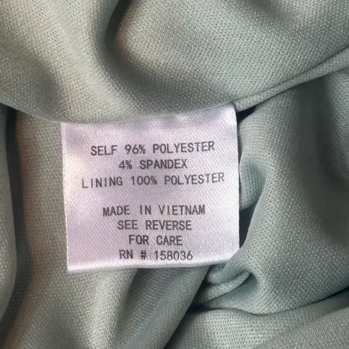 Birdy Grey Classic Sage Gene Cross Front Halter Style Maxi Gown Dress Size XL