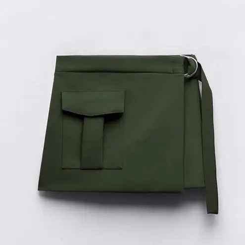 ZARA NWT  Belted Cargo Skort Shorts Size Small