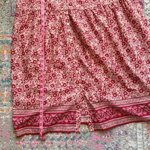 Faherty Hyland Maxi Dress in Snu-Sun Up Block Floral Print Women’s Size Medium