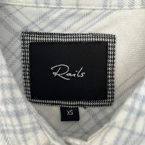 Rails Super Soft Plaid Chest Pocket Long Sleeve Button Down Top