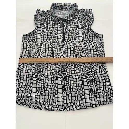 IBKUL 1/4 Zip Shirt Size Large Black Gray UPF 50 Golf Performance Pickleball