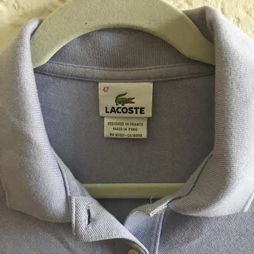 Lacoste Women's  Light Purple Polo Size M