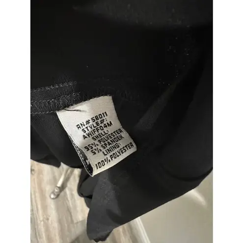 Sangria High Low Sleeveless Midi Dress Black Size 12