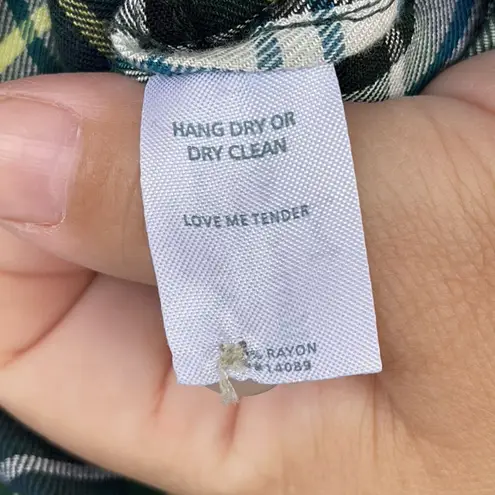 Marine layer The Dahlia plaid button down dress small