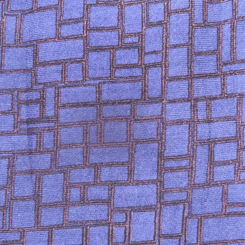 JUST FEMALE Navy Blue & Red Checkered Window Merle Long