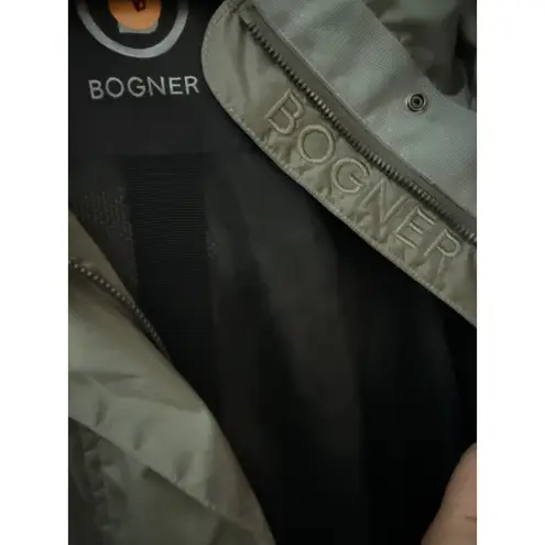 Bogner Parka Zia Ultralight Hooded Jacket Olive Green Size 6