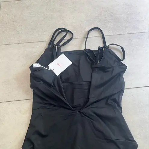 ANDIE NWT Swim Black Rockaway One Piece Medium Timeless Neutral Minimalist