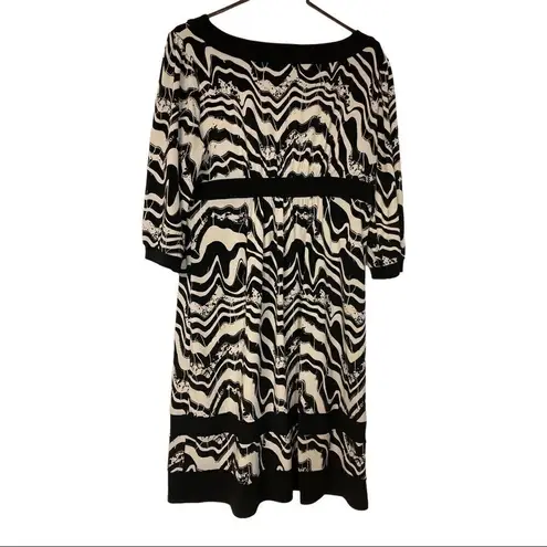 Max and Cleo MAX and CLEO, women’s Dress,Sz M, Black and ivory