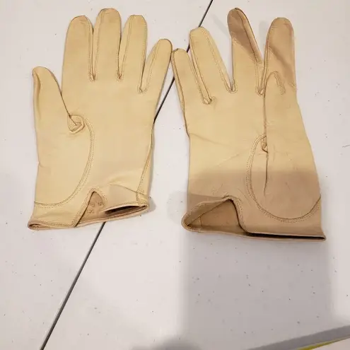 Leather Gloves Made In France Tan