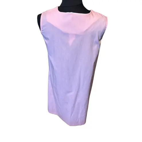 Vintage Pink Apron Dress With Strawberry Pockets & Zipper Closure sm Pink Size undefined