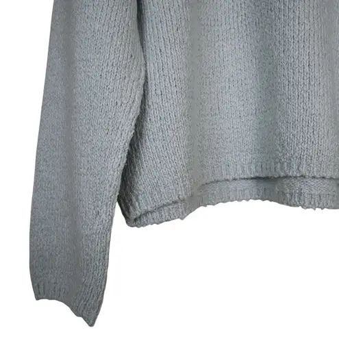 Vince  Womens 1X Crewneck Organic Cotton Blend Pebbled Sweater in Mint NEW