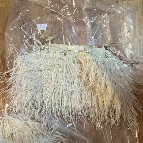 Love Shack Fancy SET NWT  Risha Mini Skirt and Dusty Crop Cami in golden fog