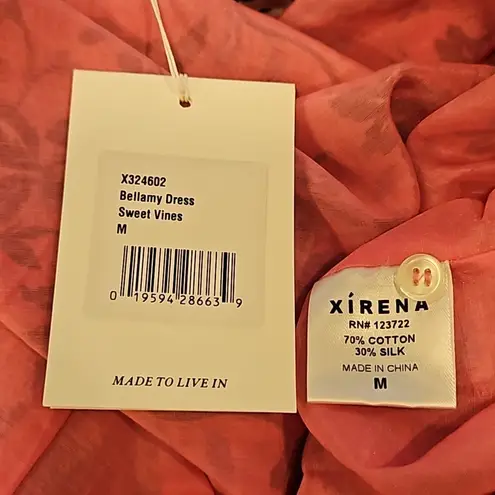 💕XIRINA💕 Bellamy Henley Mini Dress ~ Sweet Vines Medium M NWT Pink
