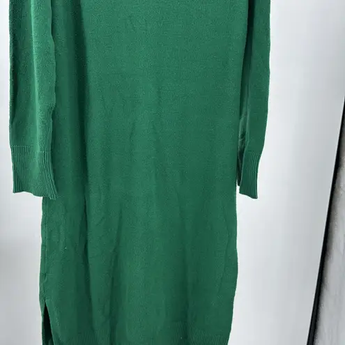 Free Assembly green mock neck midi sweater dress XL soft holiday winter modest
