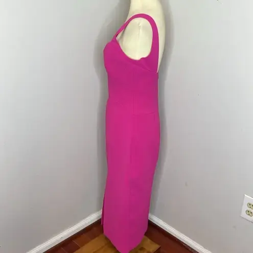 Nicholas‎ Crepe Quilted Bra Dress in Fuschia Pink Size 6