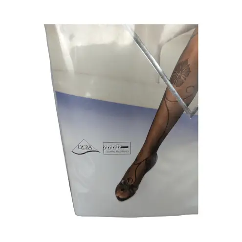 Sisi Moda Fashion Tights Black Size 2 Long Made In Italy